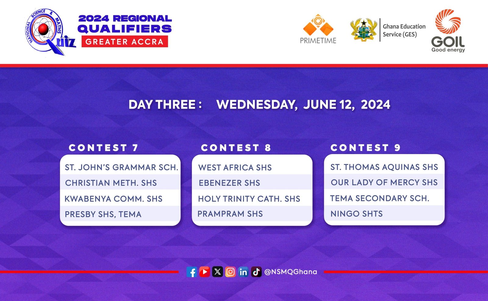 2024 NSMQ Regional Contests