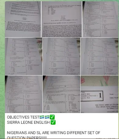 Nigeria leaked ahead of the exam